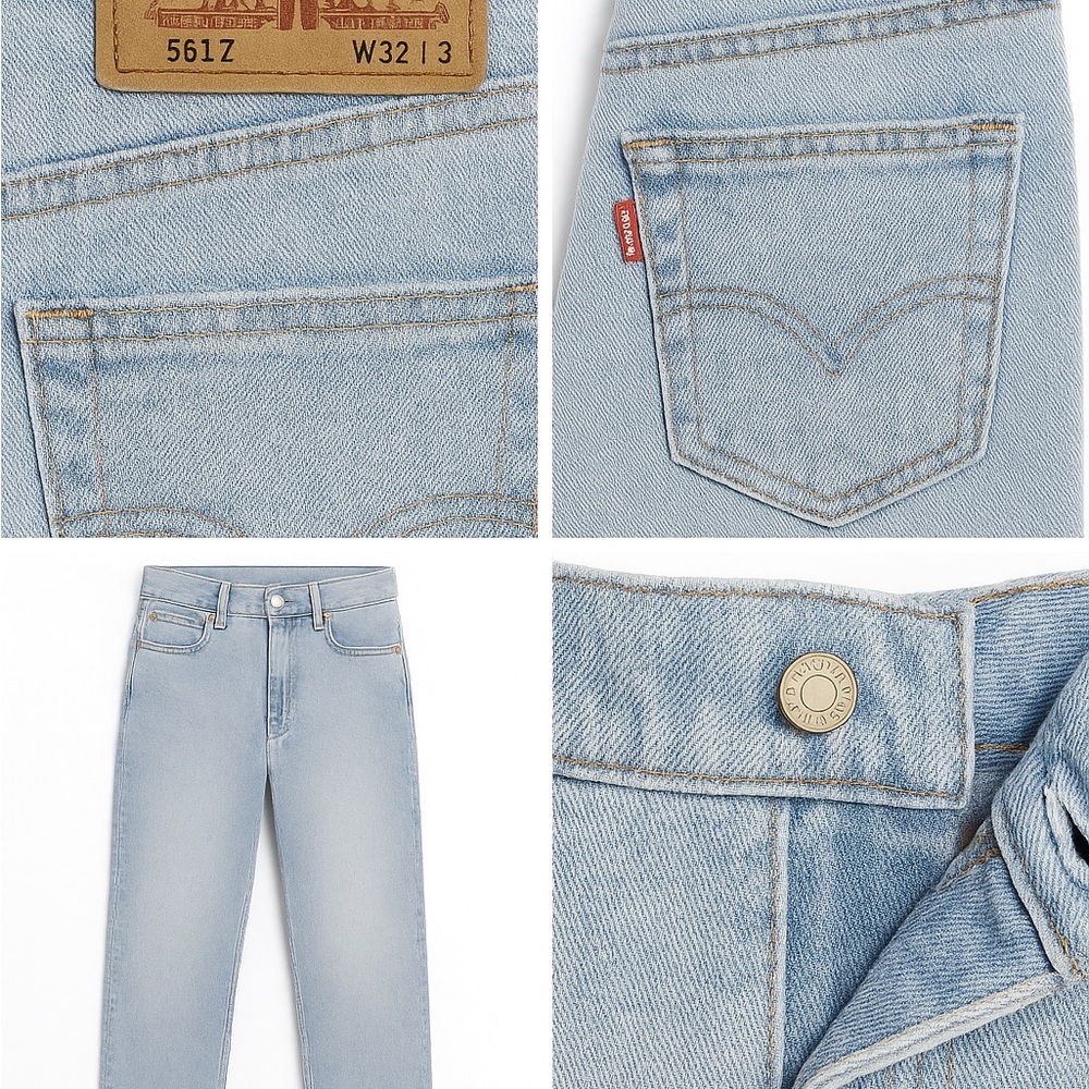 Levi’s 551Z Premium Jeans – Light Wash (W32 L32, Vintage Style)